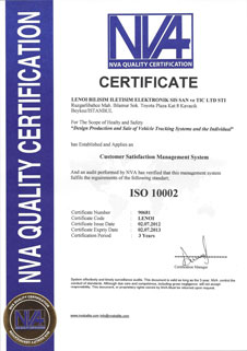 iso 10002 belgesi